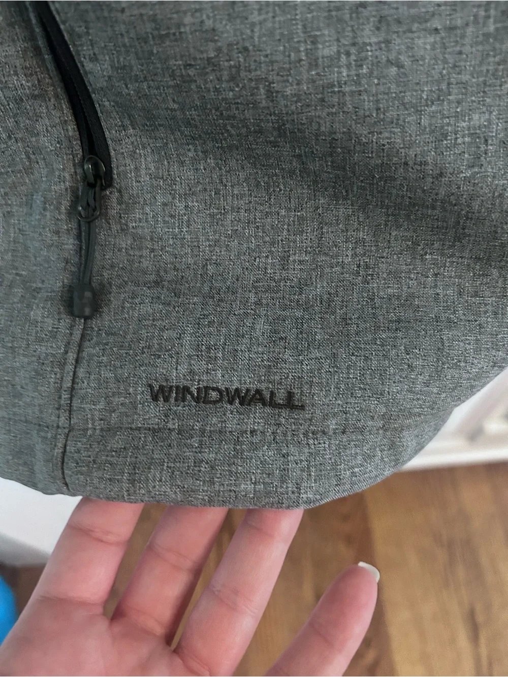 The North Face WindWall Soft Shell Vest in heather gray, Men’s X